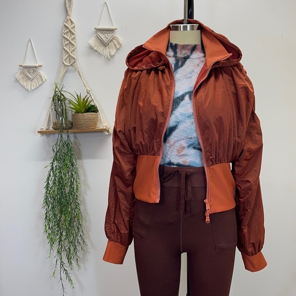 Free People Jackets & Blazers - Free People Movement Orange 🍊 Windbreaker
